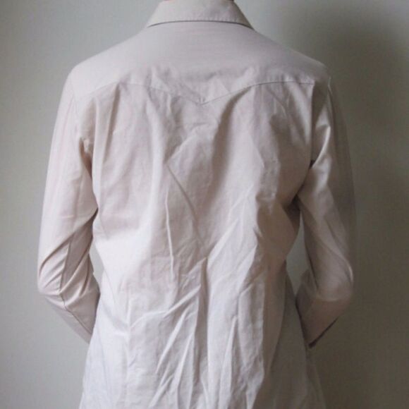 š¹VINTAGEāMensāShirtĀ MāMediumāPearlāSnapāButton - Picture 2 of 5